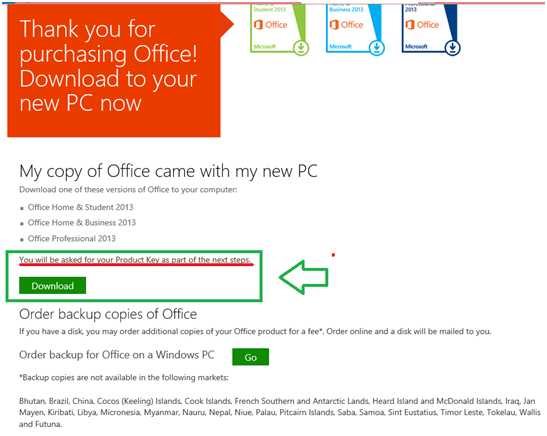Microsoft office 365 product key